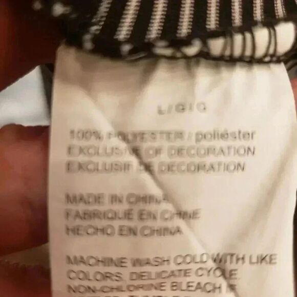 Grand Slam Golf Men's Black/White Striped Short Sleeve Polo Shirt - Picture 9 of 9